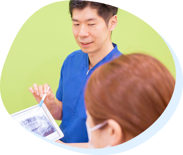 いつまでも「じぶん」の歯で食べられる幸せを噛み合わせから支えます。